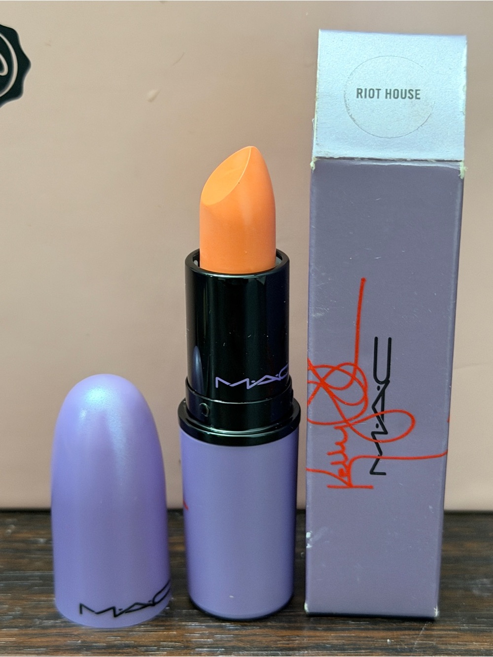 MAC Cosmetics Riot House Orange Cream Lipstick
